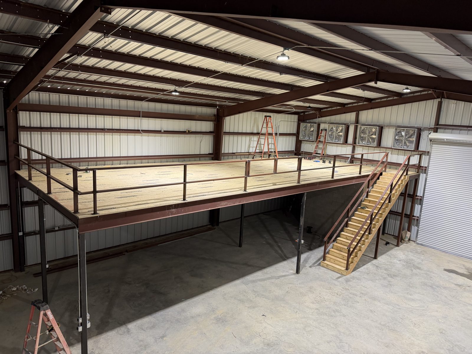Steel mezzanine